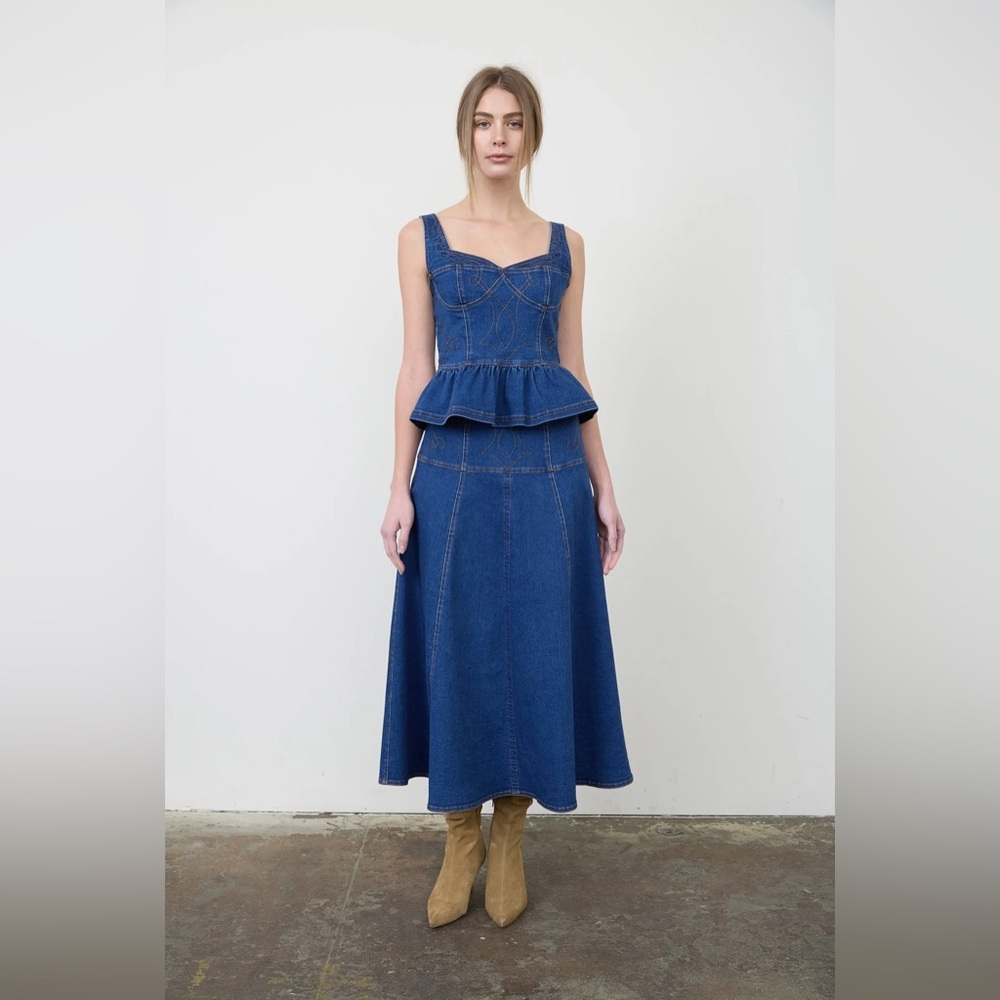 NWOT Moon River Denim Set